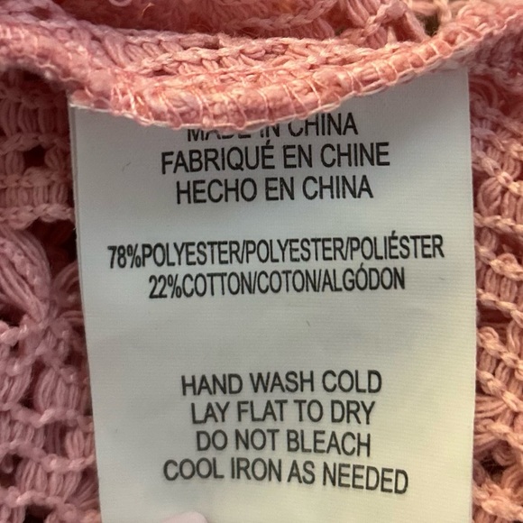 O’NEILL  Womens Pink Dress Nina Midi Crochet Lace Cover Up Beach - Picture 14 of 14